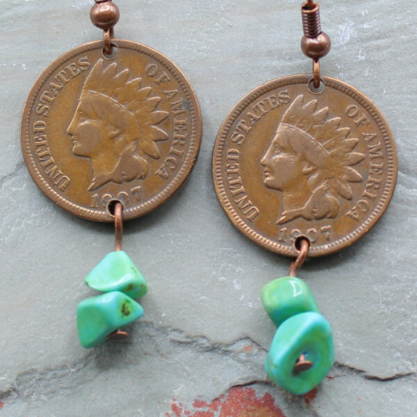 Indian Head Penny Earrings