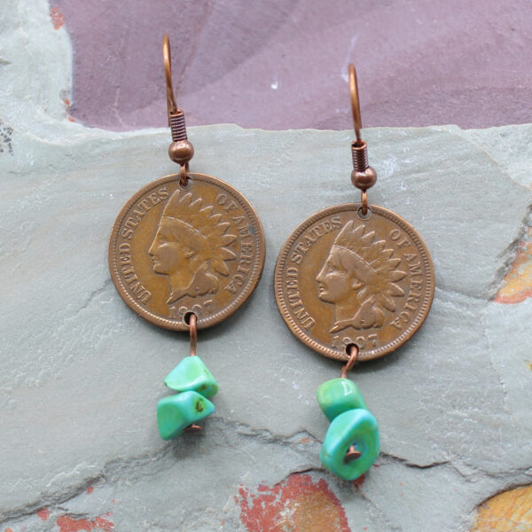 Indian Head Penny Earrings