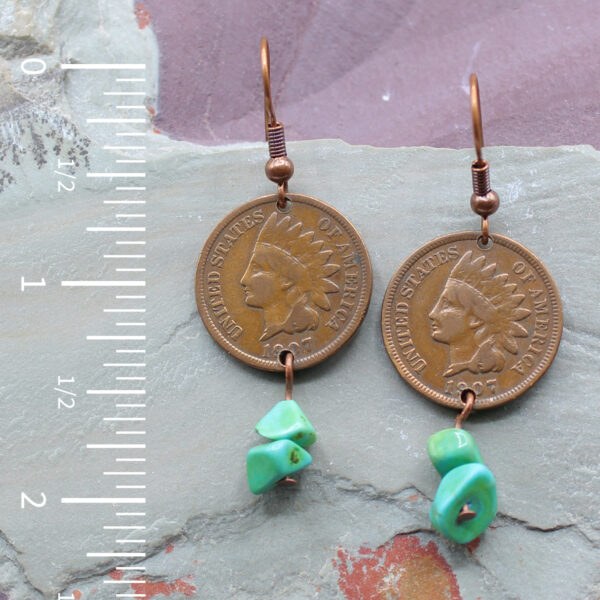 Indian Head Penny Earrings