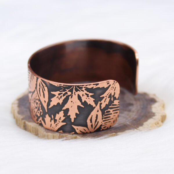 Copper Leaf Cuff Bracelet