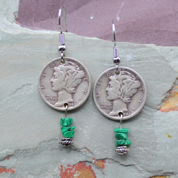 Mercury Dime Earrings