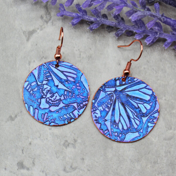 Butterfly Menagerie Copper Earrings