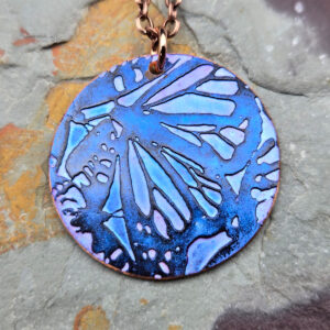 butterfly handmade copper necklace
