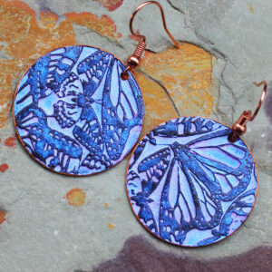 Butterfly Menagerie Handmade Copper Earrings