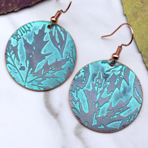 Leaves Handmade Copper Earrings