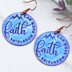 Faith Mountains Copper Earrings
