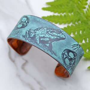 Frog Biology Handmade Copper Bracelet