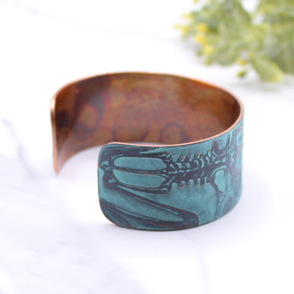 Frog Biology Handmade Copper Bracelet