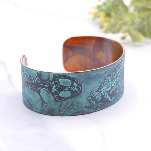 Frog Biology Handmade Copper Bracelet