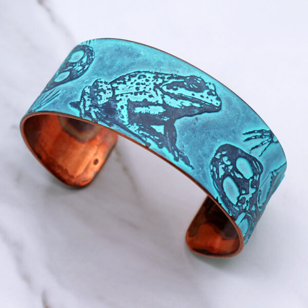 Frog Biology Handmade Copper Bracelet