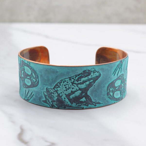 Frog Biology Handmade Copper Bracelet