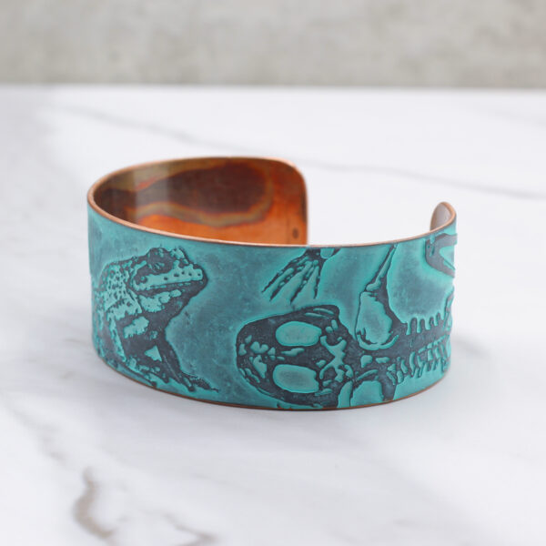 Frog Biology Handmade Copper Bracelet