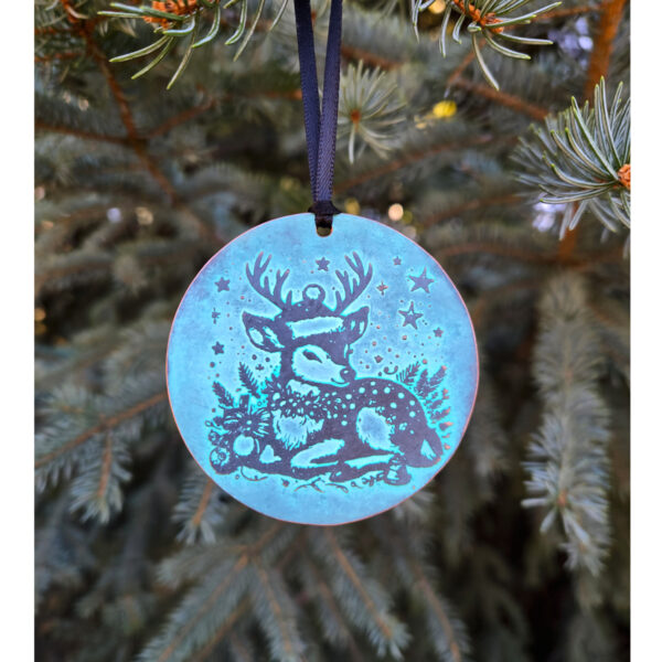 Fawn Deer Christmas Ornament