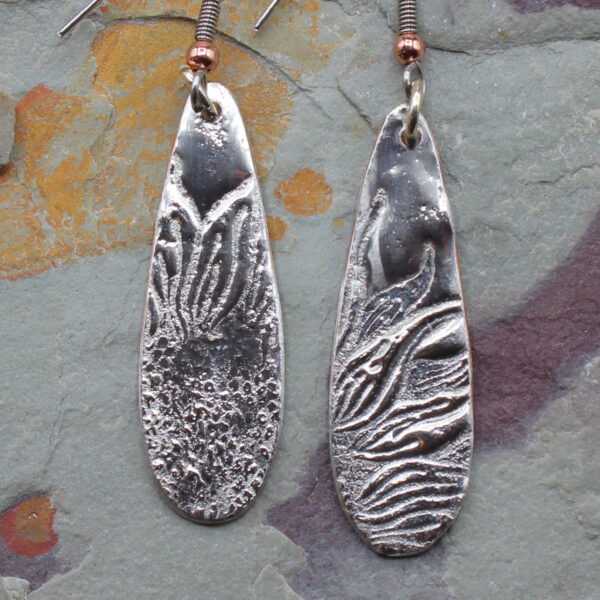 Sunflower Handmade Silver Earrings