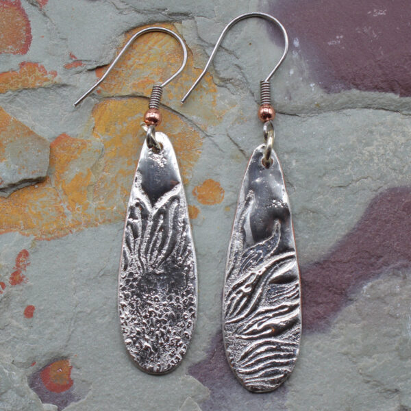 Sunflower Handmade Silver Earrings