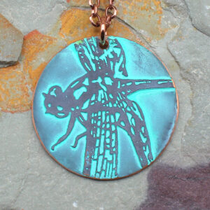 Copper Dragonfly Necklace