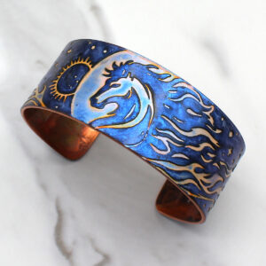 Fire Horse copper bracelet